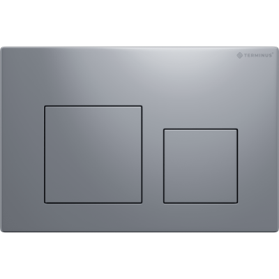 Клавиша смыва для инсталляции TERMINUS CLASSIC кнопка квадрат цвет хром